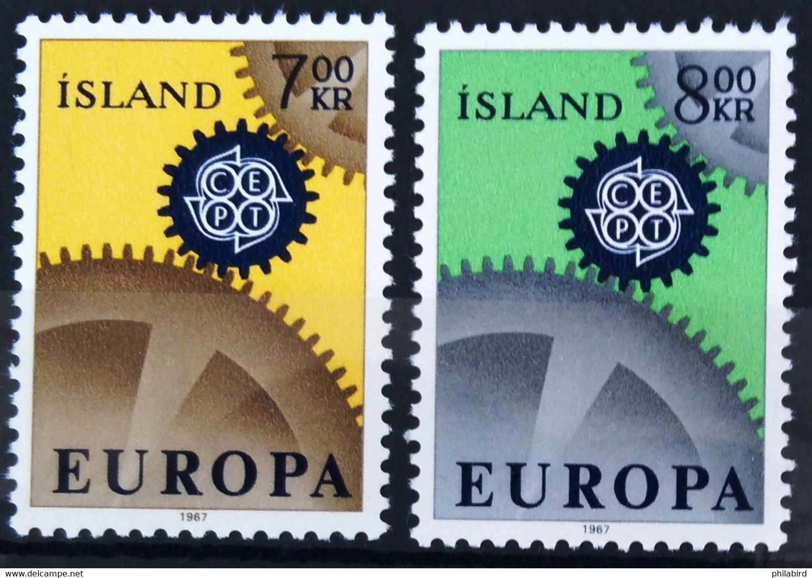 EUROPA 1967 - ISLANDE                    N° 364/365                        NEUF** - 1967