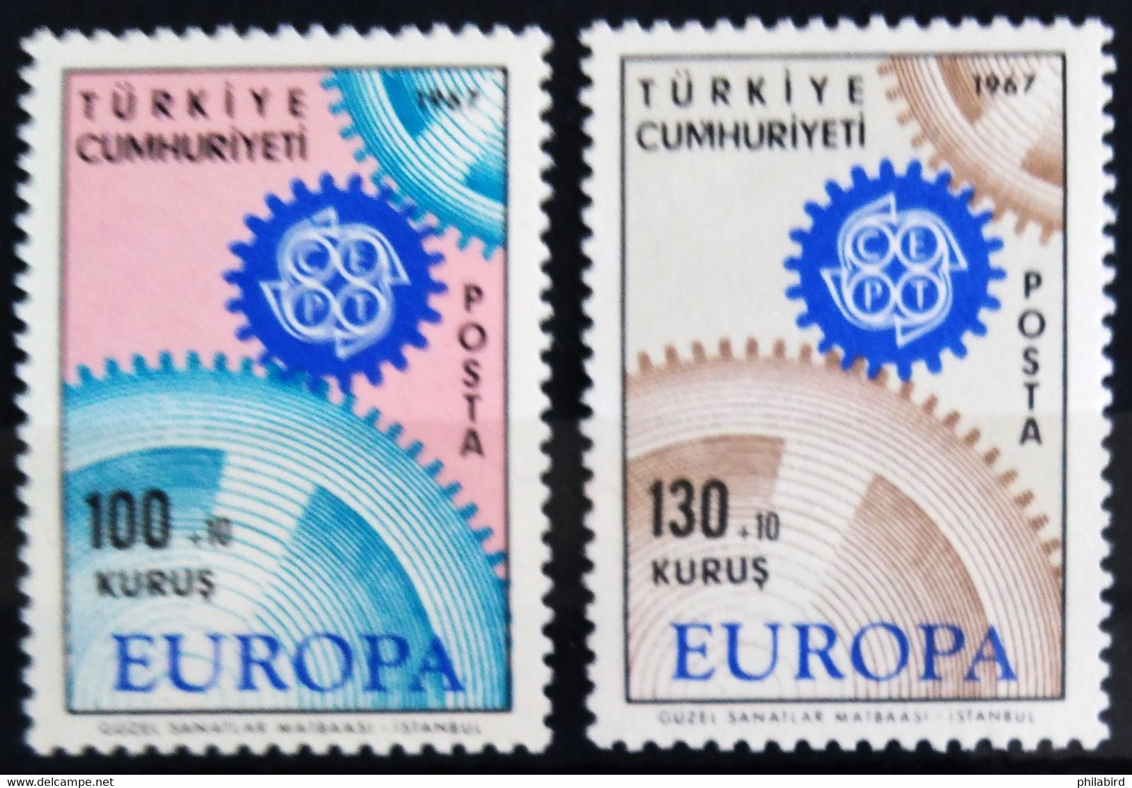 EUROPA 1967 - TURQUIE                   N° 1829/1830                       NEUF** - 1967