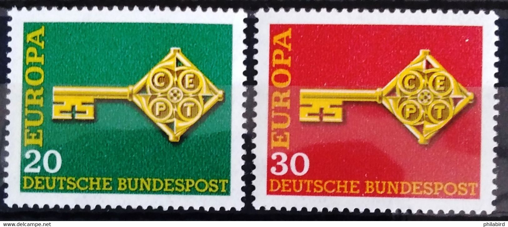 EUROPA 1968 - ALLEMAGNE                  N° 423/424                       NEUF** - 1968