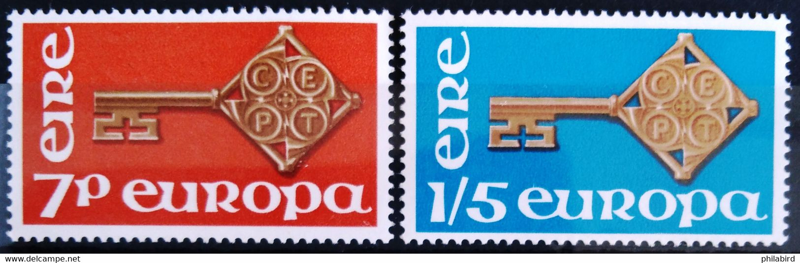 EUROPA 1968 - IRLANDE                  N° 203/204                       NEUF* - 1968
