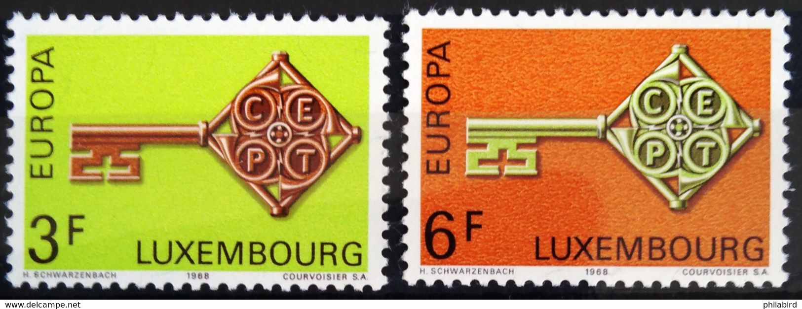 EUROPA 1968 - LUXEMBOURG                  N° 724/725                       NEUF** - 1968