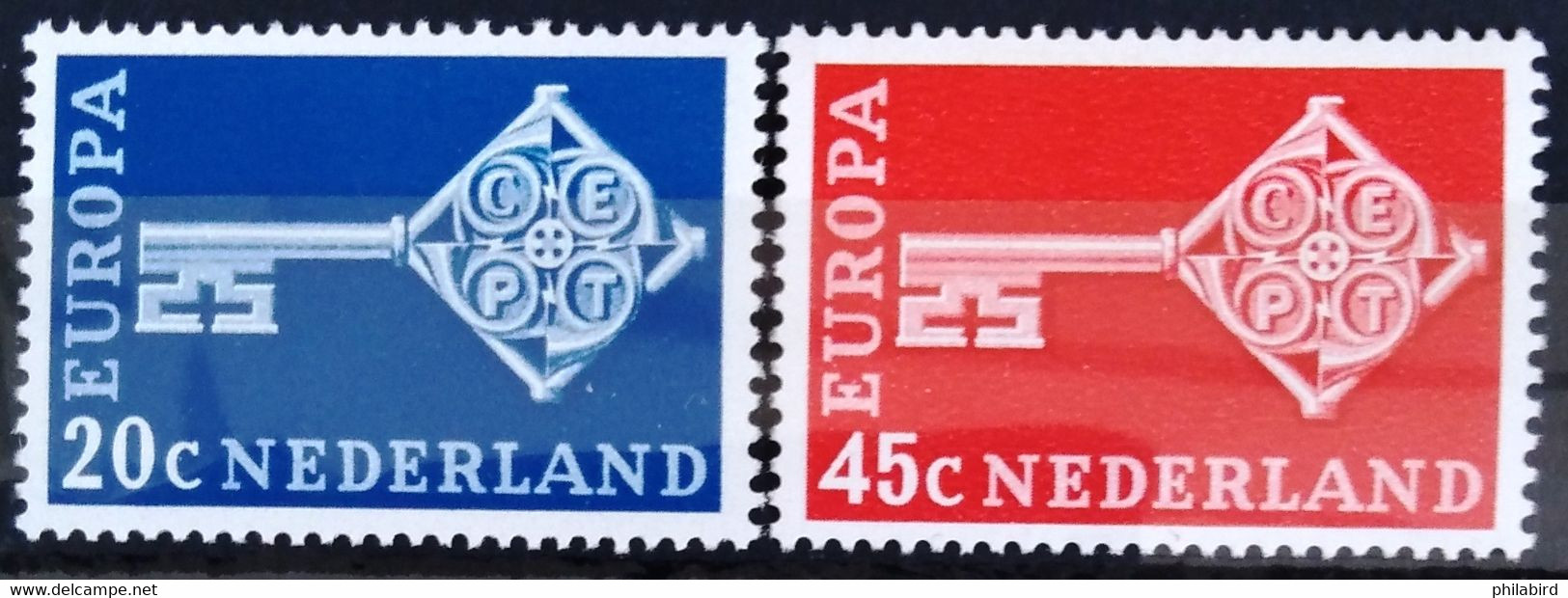 EUROPA 1968 - PAYS-BAS                  N° 871/872                       NEUF** - 1968