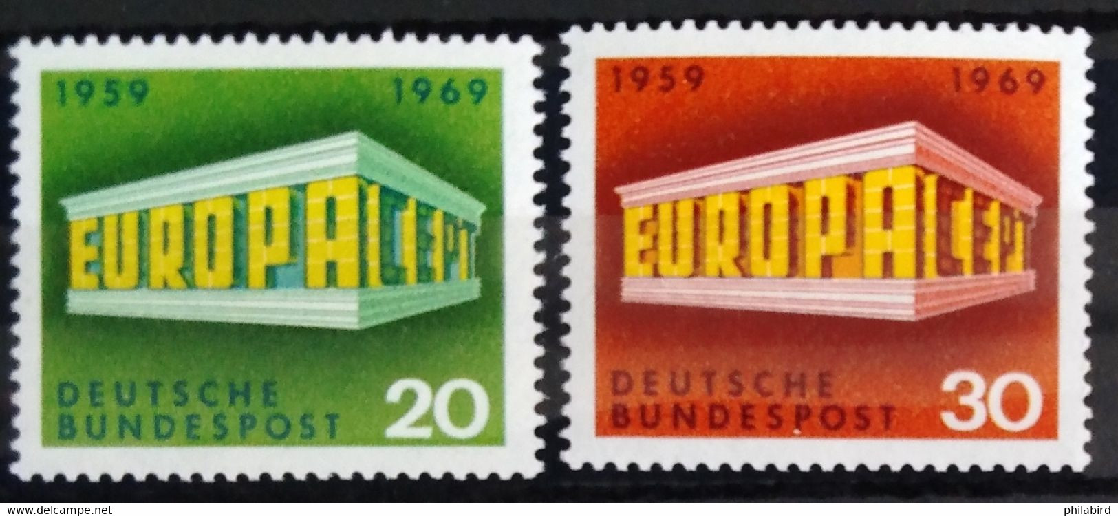 EUROPA 1968 - ALLEMAGNE                  N° 446/447                       NEUF* - 1969