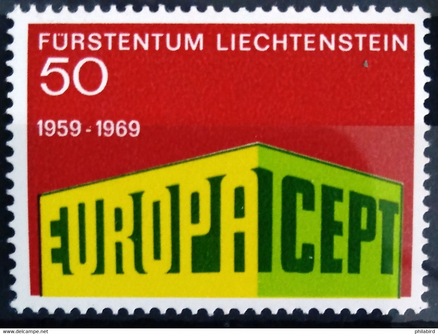 EUROPA 1968 - LIECHTENSTEIN                 N° 454                      NEUF** - 1969