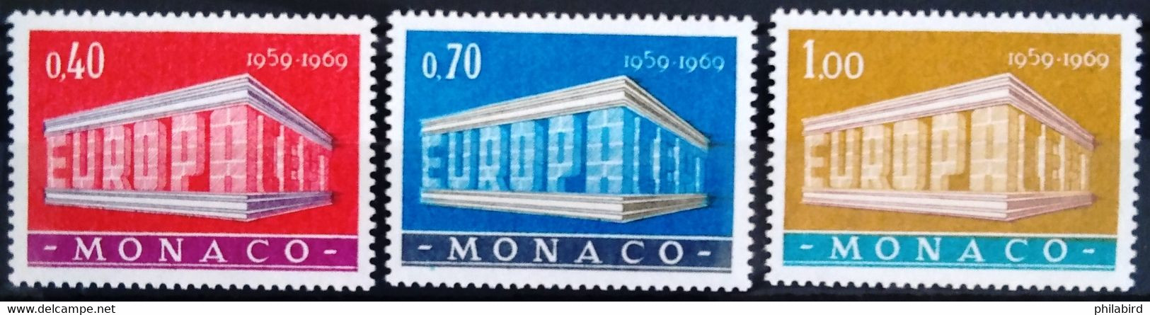 EUROPA 1968 - MONACO                 N° 789/791                      NEUF** - 1969