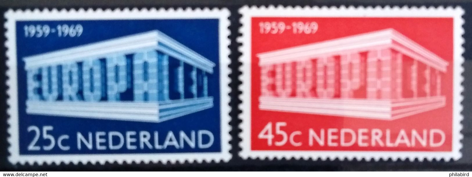 EUROPA 1968 - PAYS-BAS                 N° 893/894                      NEUF* - 1969