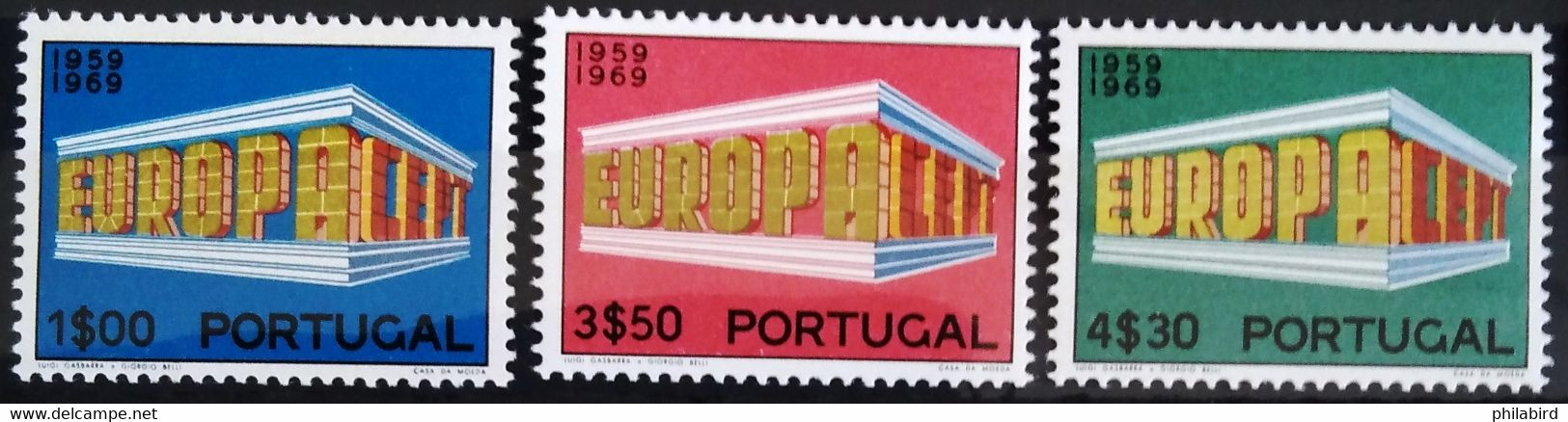 EUROPA 1968 - PORTUGAL                 N° 1051/1053                      NEUF* - 1969