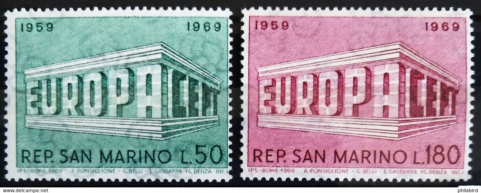 EUROPA 1968 - SAINT MARIN                 N° 732/733                      NEUF* - 1969