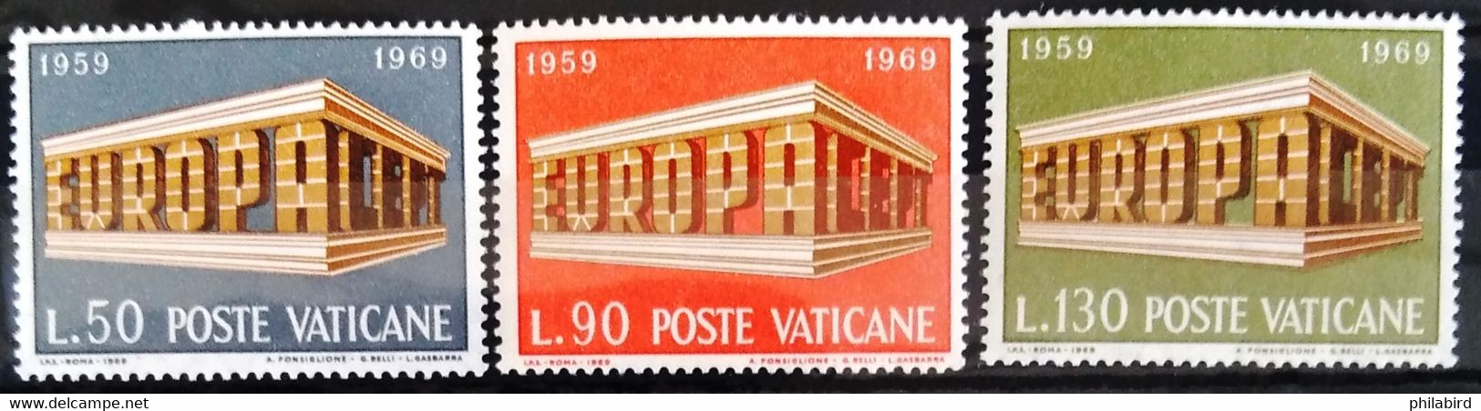 EUROPA 1969 - VATICAN                 N° 488/490                     NEUF** - 1969