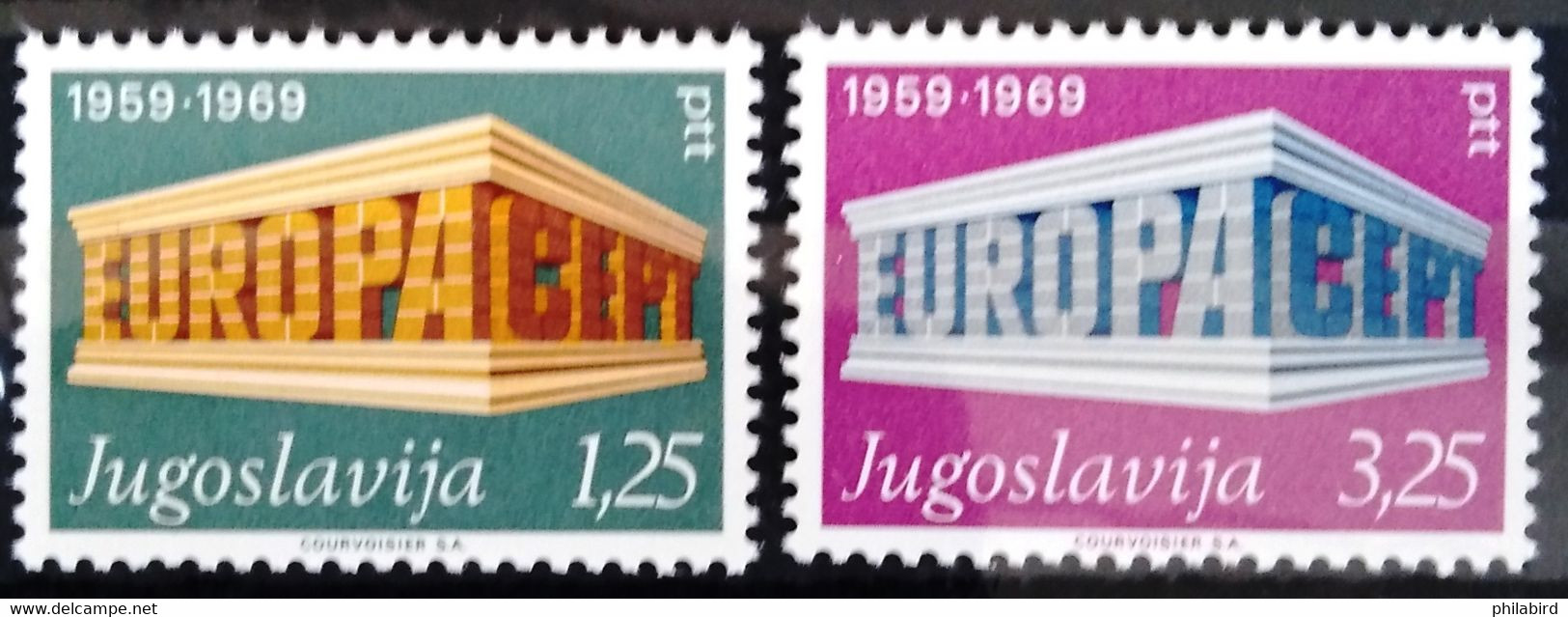 EUROPA 1969 - YOUGOSLAVIE                 N° 1252/1253                     NEUF** - 1969