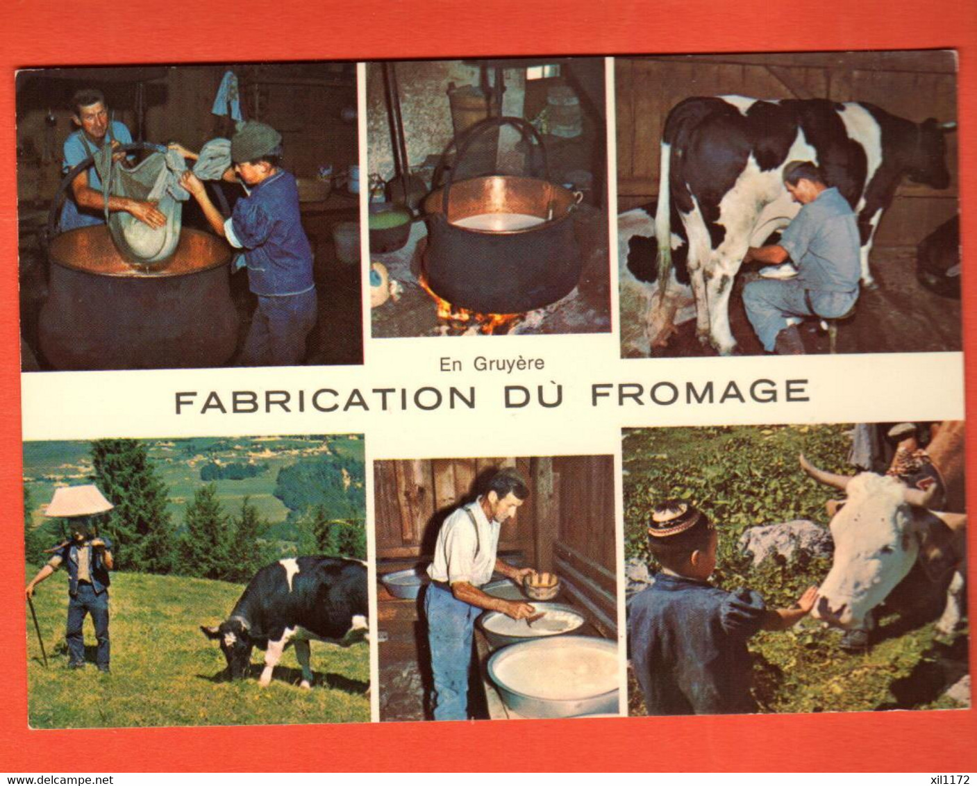 FO-12 En Gruyère FAbriation Du Fromage  Multivues  Glasson Bulle 9927 Non Circulé - Bulle