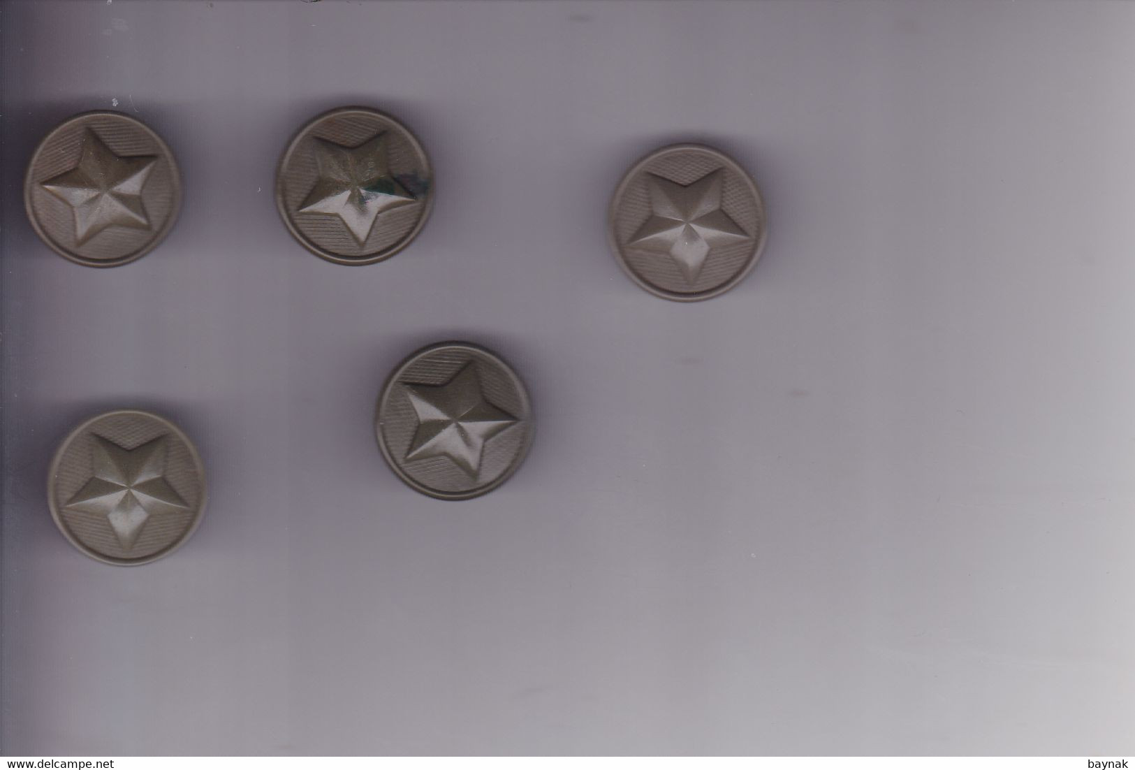 YUGOSLAVIA  --    JNA  --  YU ARMY  --  LOT  6 X BUTTON    --  MITLERE GROSSE - Boutons