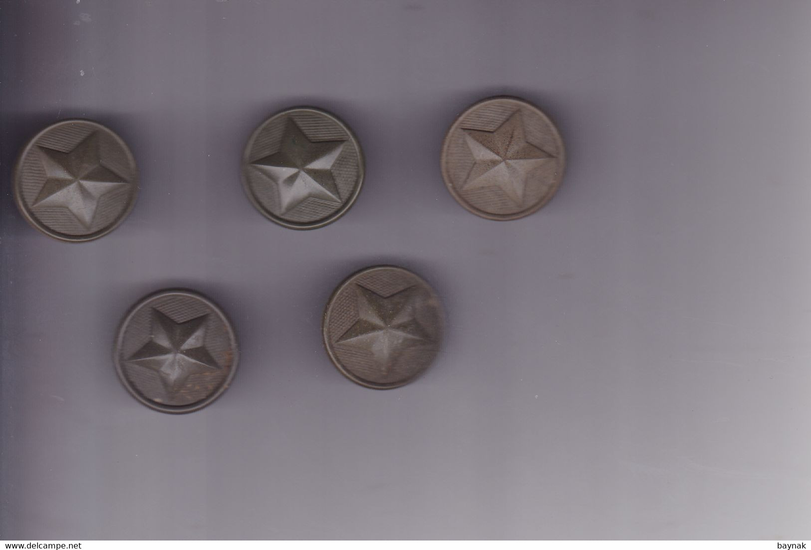 YUGOSLAVIA  --    JNA  --  YU ARMY  --  LOT  6 X BUTTON    --   GROSSE - Boutons