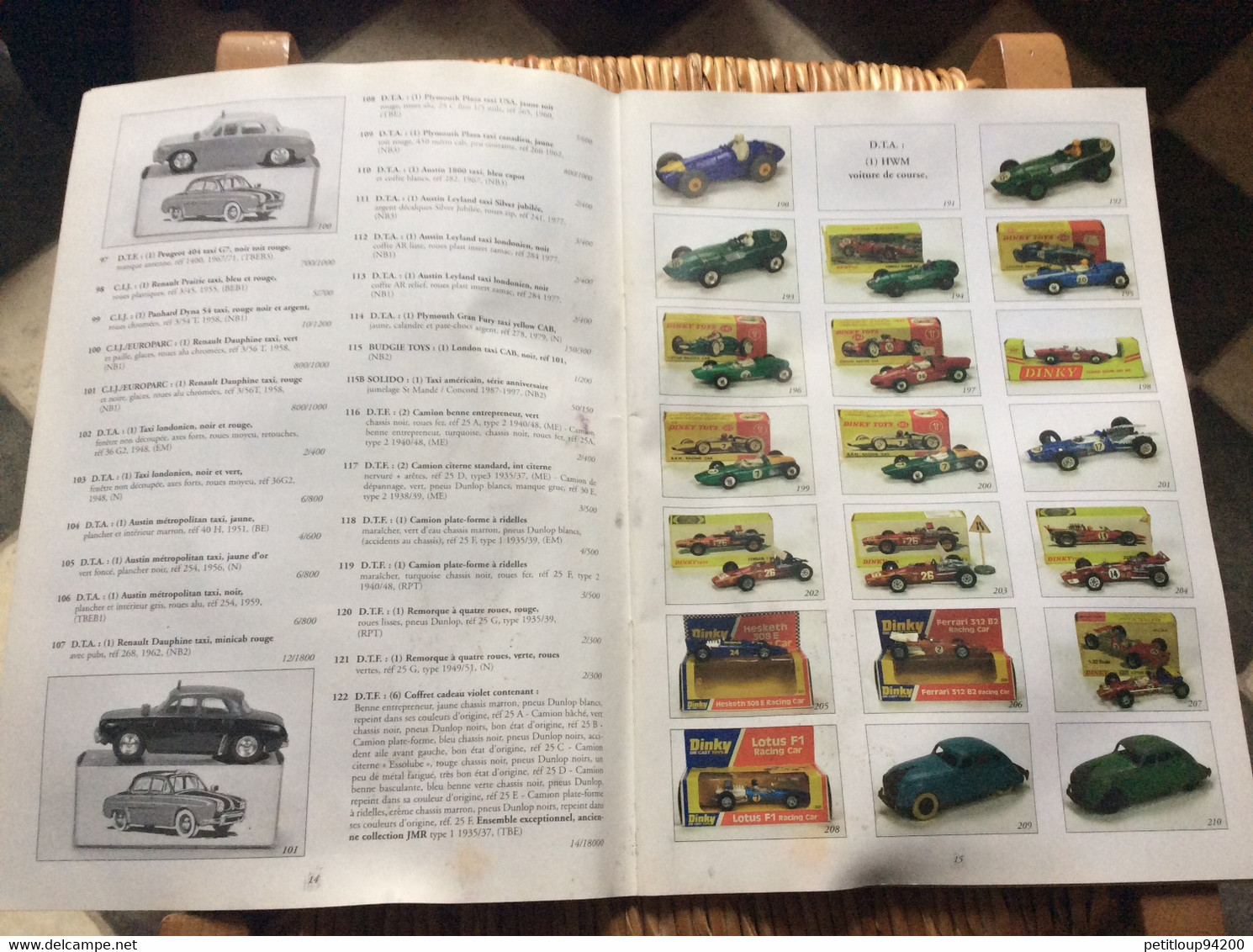 CATALOGUE GALERIE DE CHARTRES  Automobiles 1/43e  * DINKY TOYS  *SOLIDO  *NOREV  *C.I.J  *C.I.J. EUROPARC  *J.R.D. Etc..