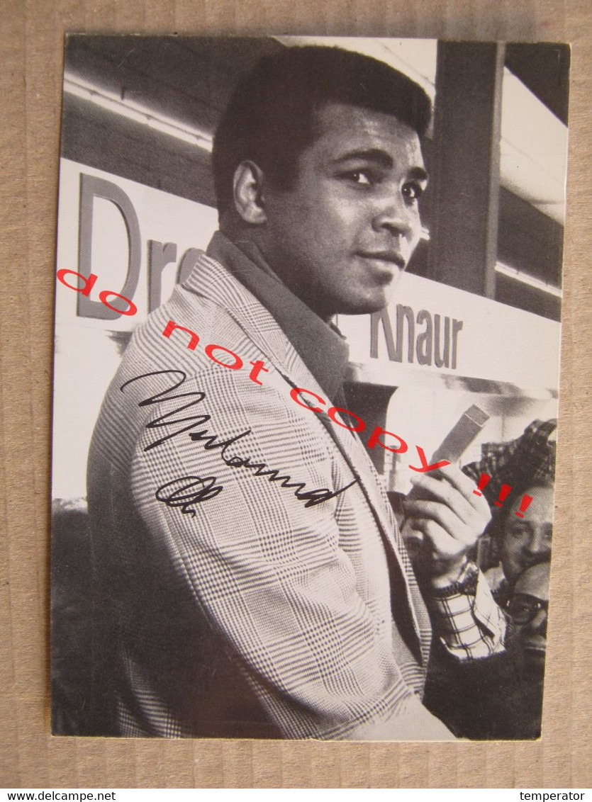 Muhammad Ali ( 1970 ) / RARE Promo Card In German - Trading-Karten