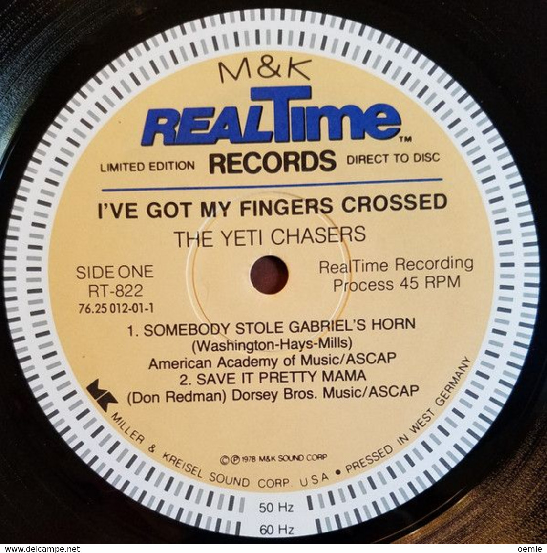 THE YETI CHASERS / I'VE GOT MY FINGERS CROSSED - 45 T - Maxi-Single