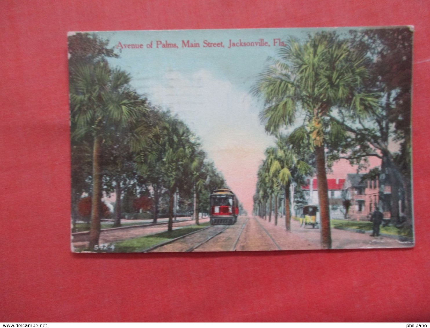 Trolley Main Street.  Jacksonville   Florida    Ref  5406 - Jacksonville