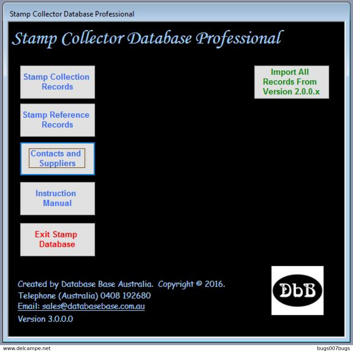 Stamp Collectors Image Database Software Pro 2016