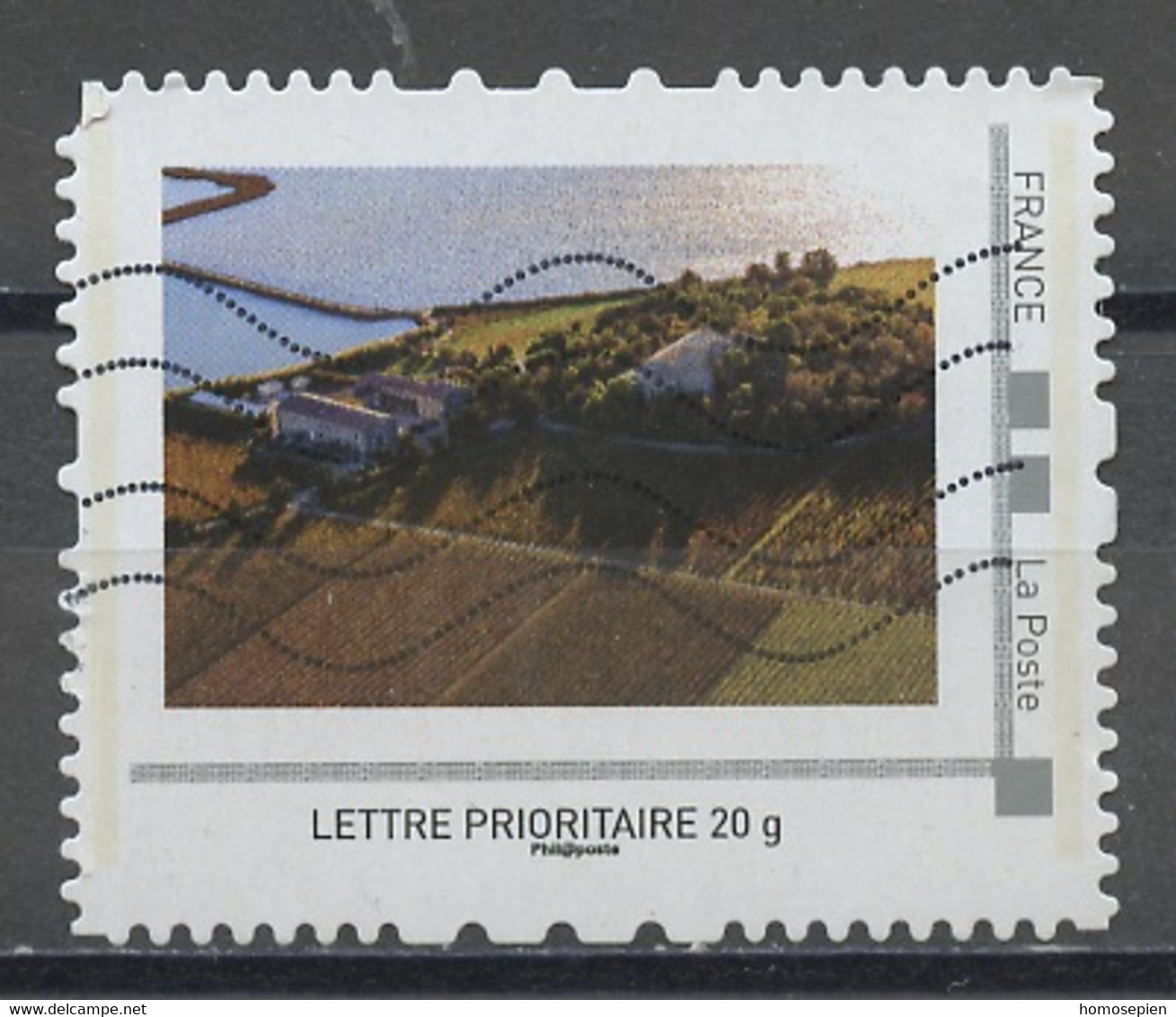 France - Frankreich Timbre Personnalisé 2008 Y&T N°IDT07-013 - Michel N°BS(?) (o) - Vue Aérienne D'un Litoral - Used Stamps