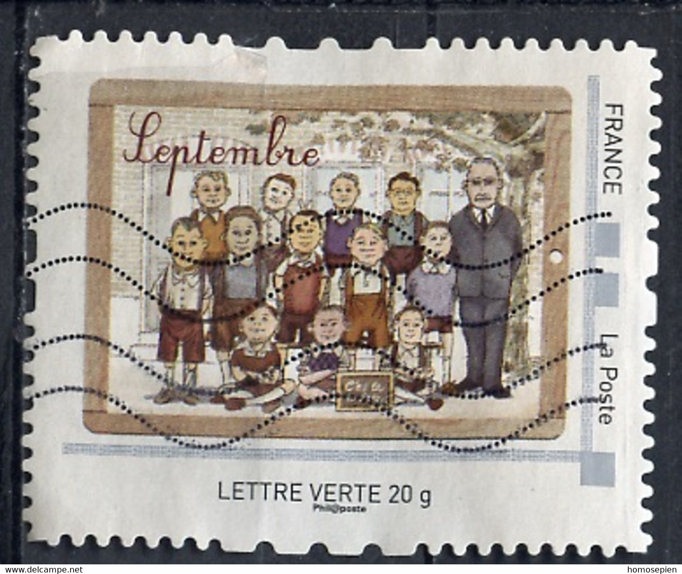 France - Frankreich Timbre Personnalisé 2010 Y&T N°IDT67A-015 - Michel N°BS(?) (o) - Photo Scolaire, Septembre - Used Stamps