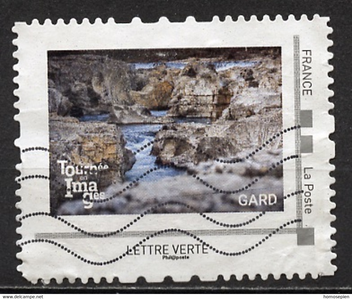 France - Frankreich Timbre Personnalisé 2010 Y&T N°IDT67Aa-002-01 - Michel N°BS(?) (o) - Gard Rivière - Used Stamps