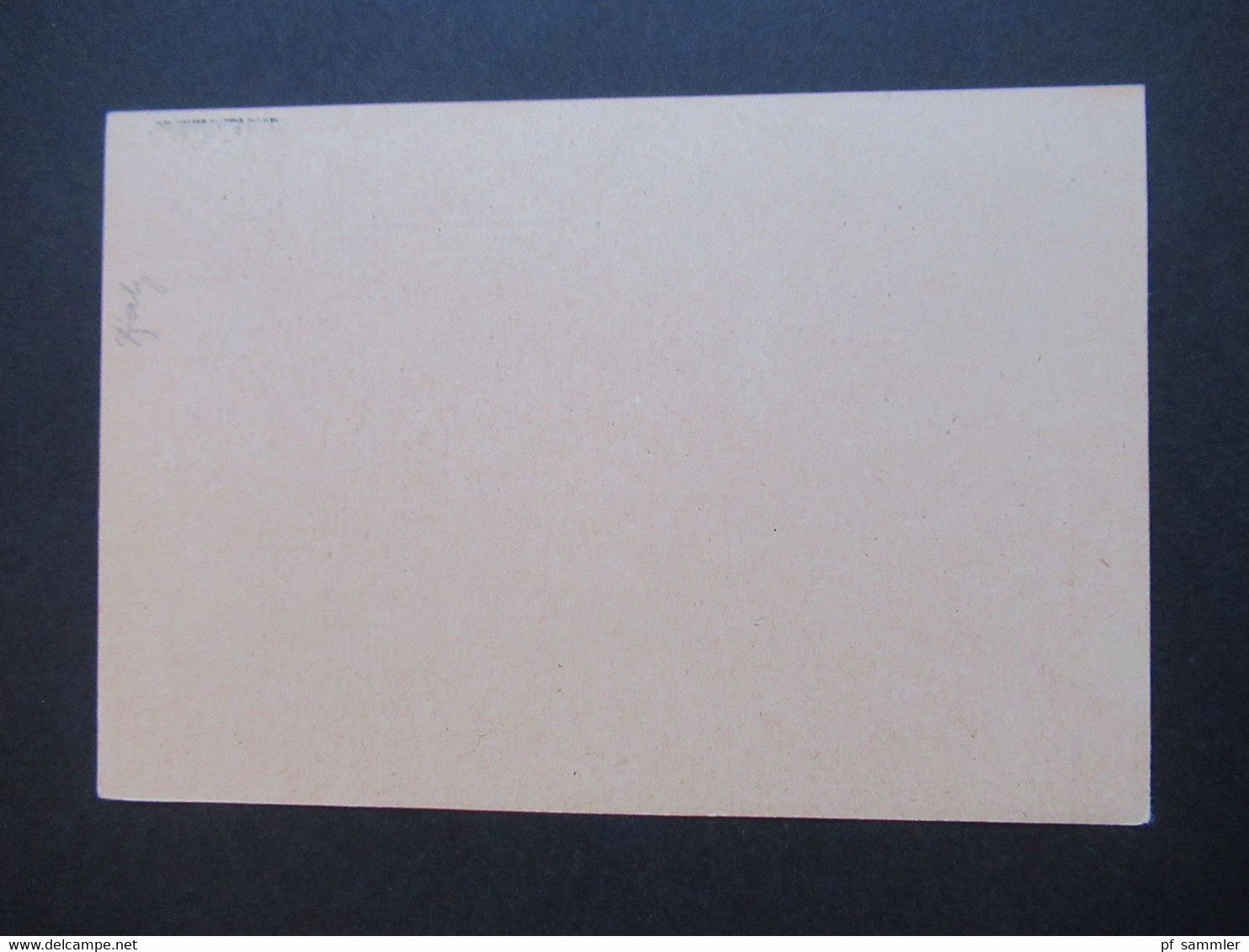 GA Franz. Zone Aufbrauchsausgabe OPD Neustadt (Haardt) Hitler GA Antwortkarte Mit Überdruck 12 Rpf. Gebühr Bezahlt - Sonstige & Ohne Zuordnung