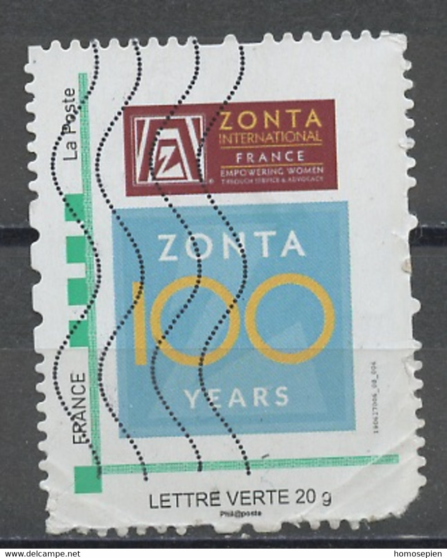 France - Frankreich Timbre Personnalisé 2010 Y&T N°IDT73A-006 - Michel N°BS(?) (o) - 100 Ans ZONTA - Used Stamps