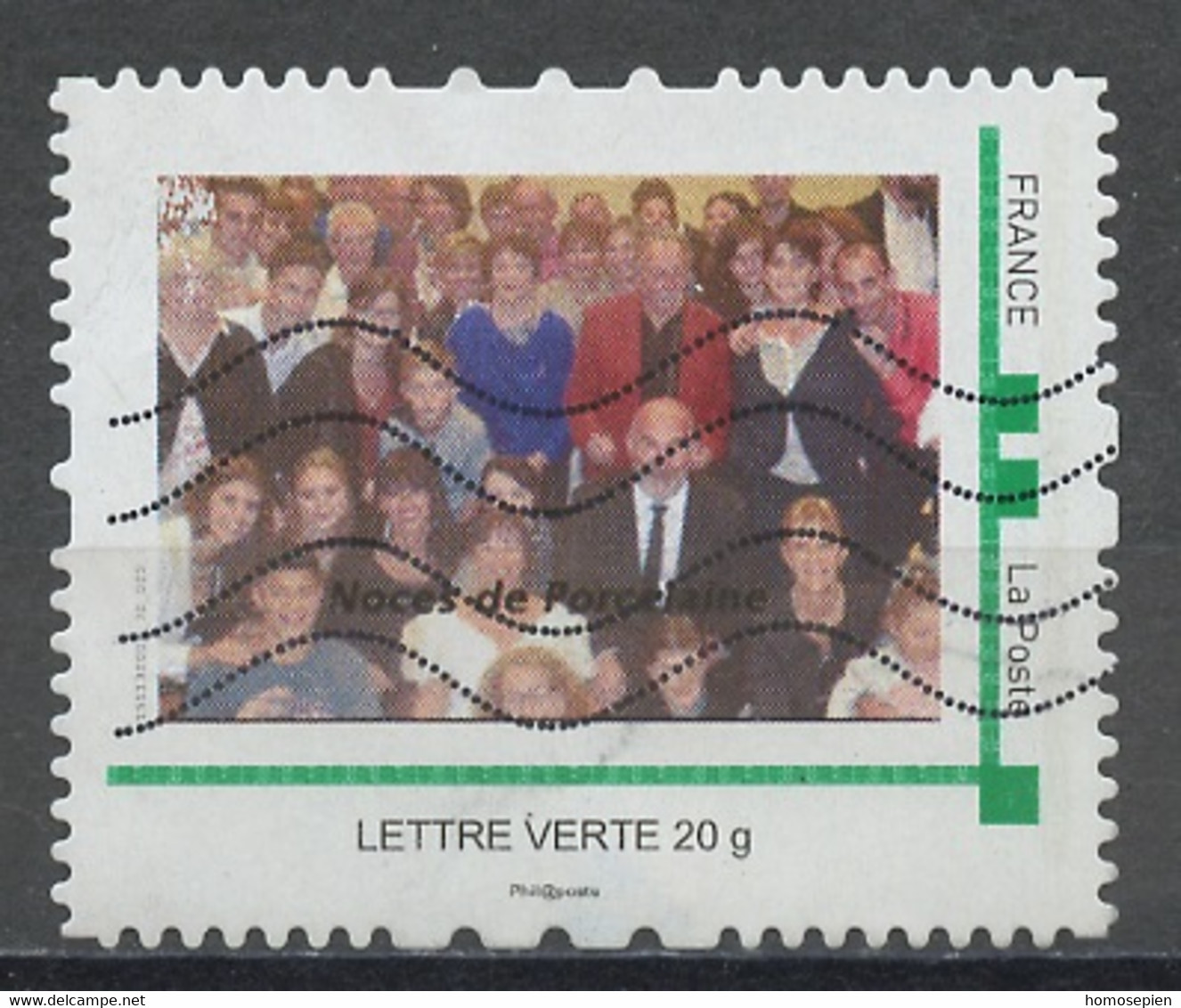 France - Frankreich Timbre Personnalisé 2010 Y&T N°MTAM67-006 - Michel N°BS(?) (o) - Noces De Porcelaine - Used Stamps