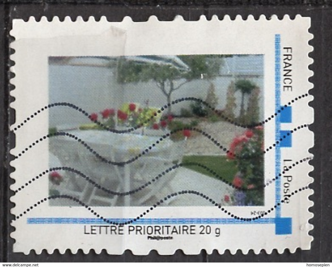 France - Frankreich Timbre Personnalisé 2007 Y&T N°MTAM01-004 - Michel N°BS(?) (o) - Table De Jardin - Used Stamps