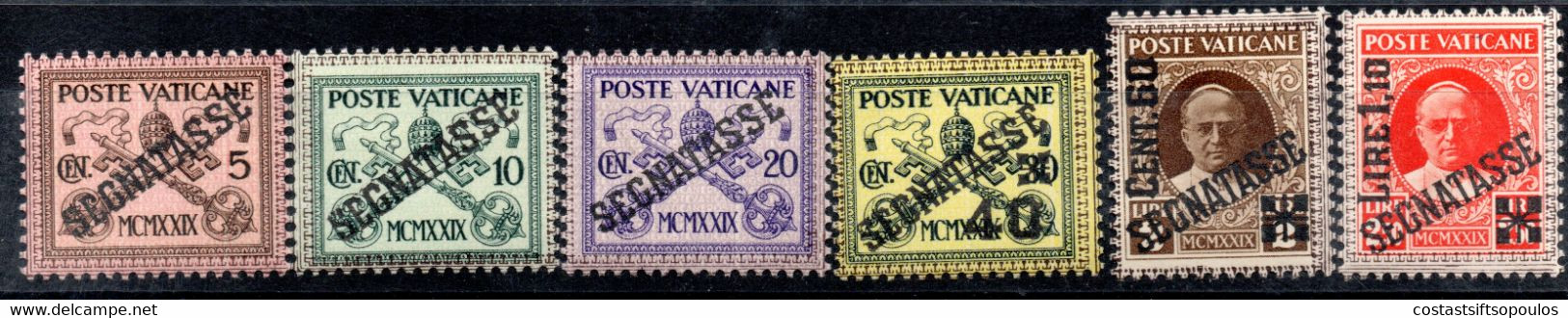 601.VATICAN.1931 POSTAGE DUE SC.J7-J6 MNH - Strafport