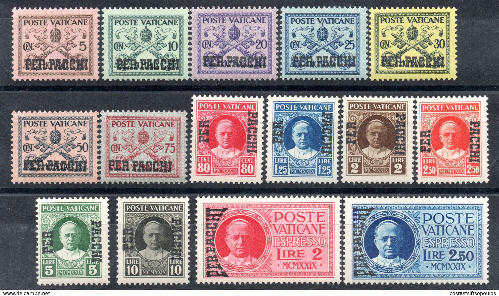 602.VATICAN.1931 PARCEL POST SC.Q1-Q15 MNH - Paketmarken