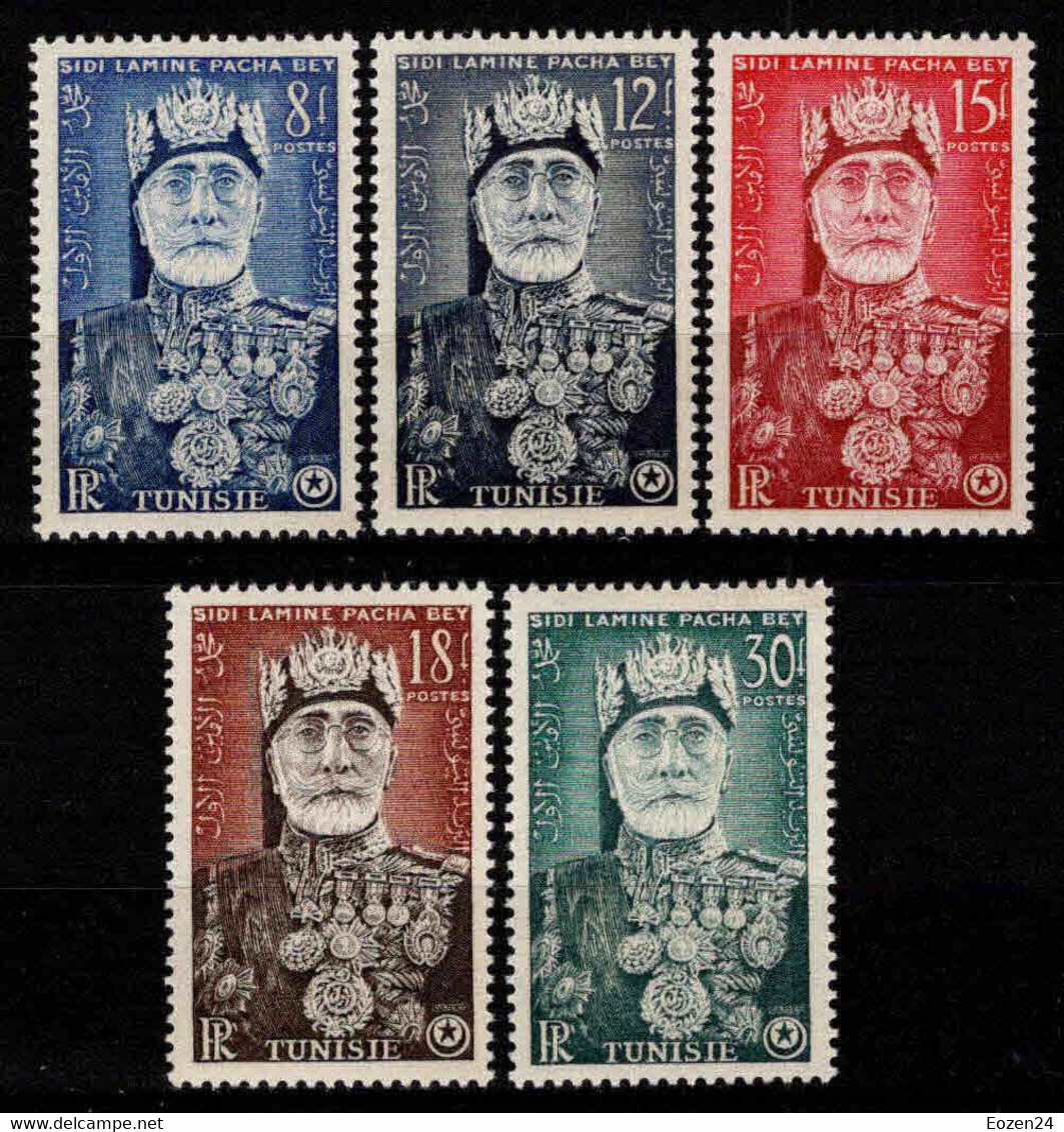 Tunisie - 1954 - Effigie - N° 383 à 387  - Neufs ** - MNH - Unused Stamps