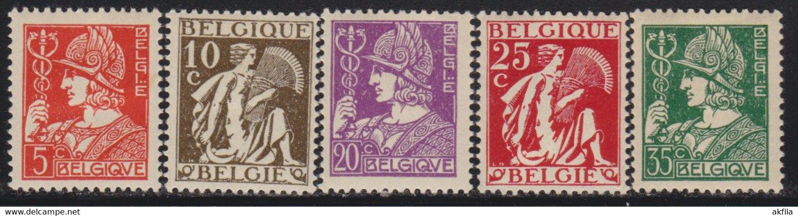 Belgium 1932 Definitive – Agriculture And Trade, 5 Values, MH (*) Michel 327-331 - Unused Stamps