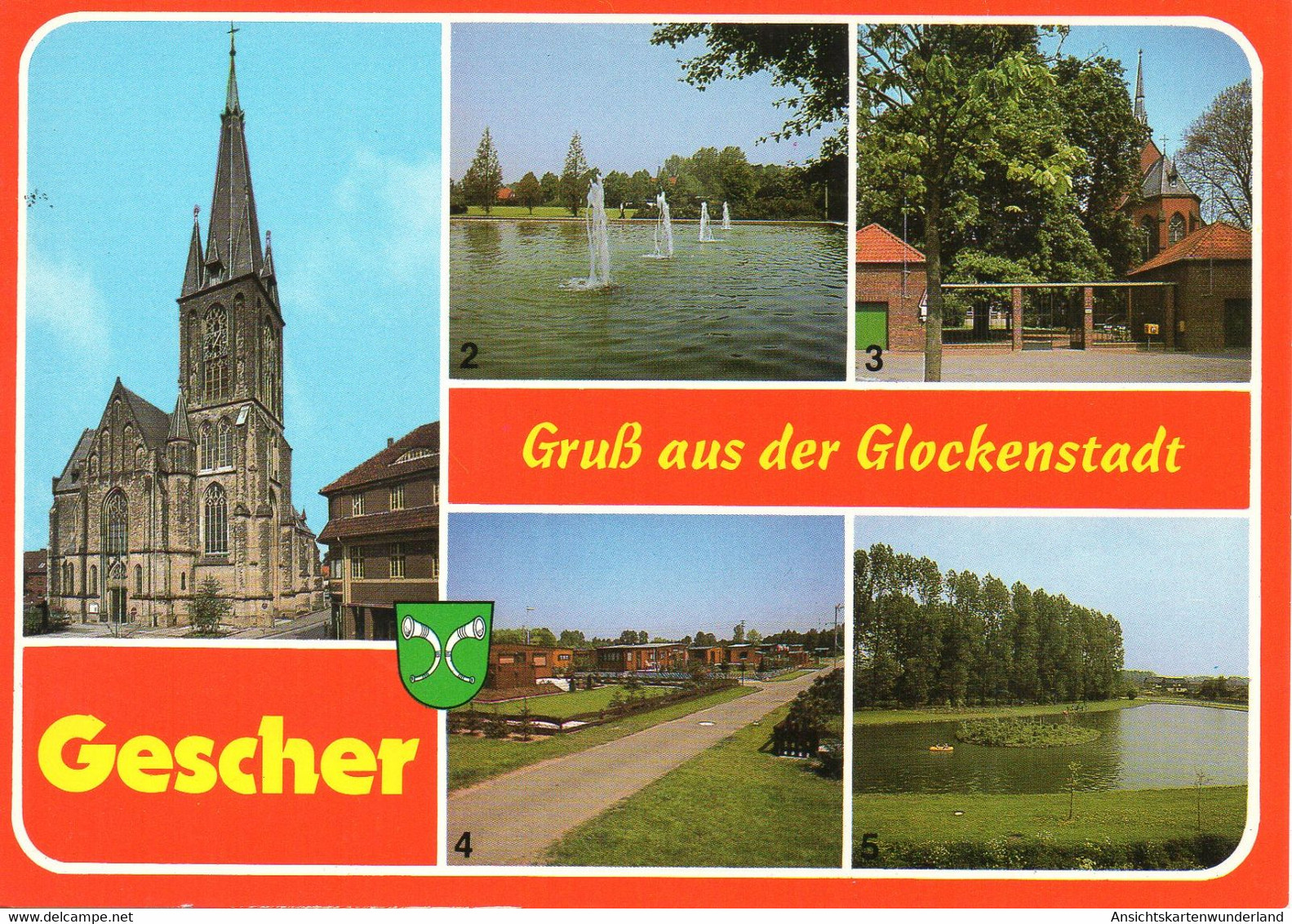 011951  Gruss Aus Der Glockenstadt Gescher  Mehrbildkarte - Gescher