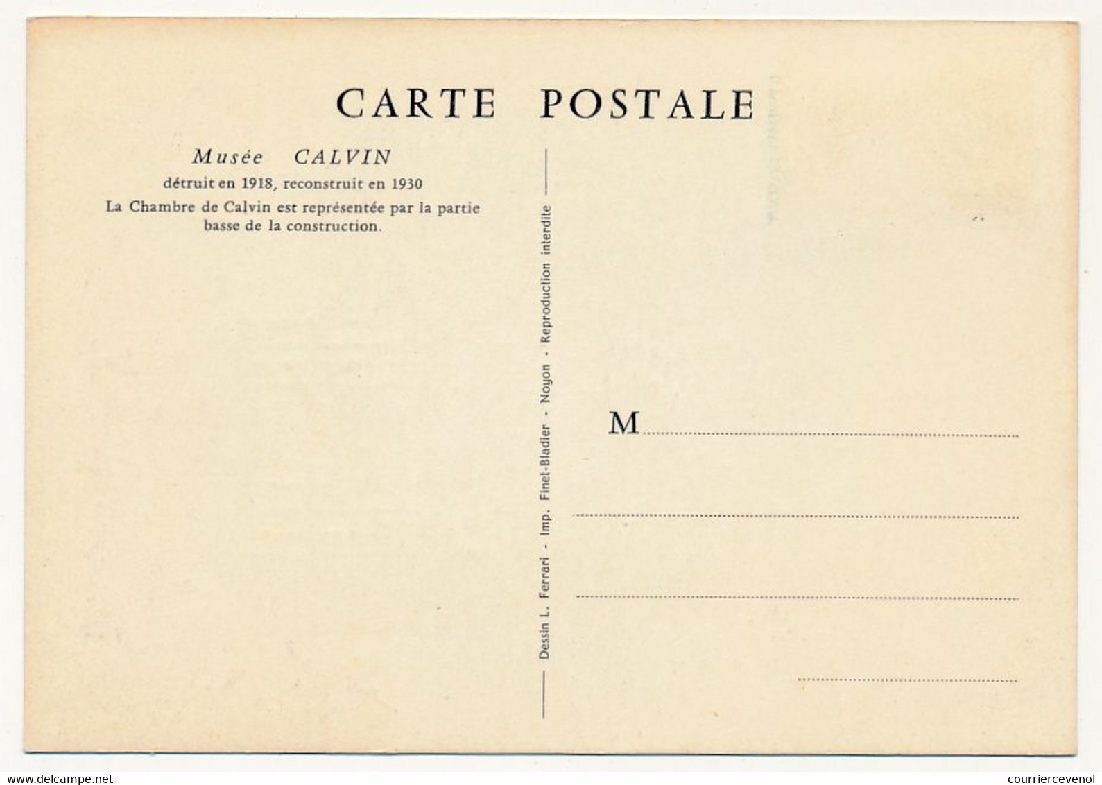 FRANCE - Carte Maximum - 0,30 + 0,10 CALVIN - 23 Mai 1964 - NOYON (Oise) - Maison Natale De Calvin - Cristianesimo