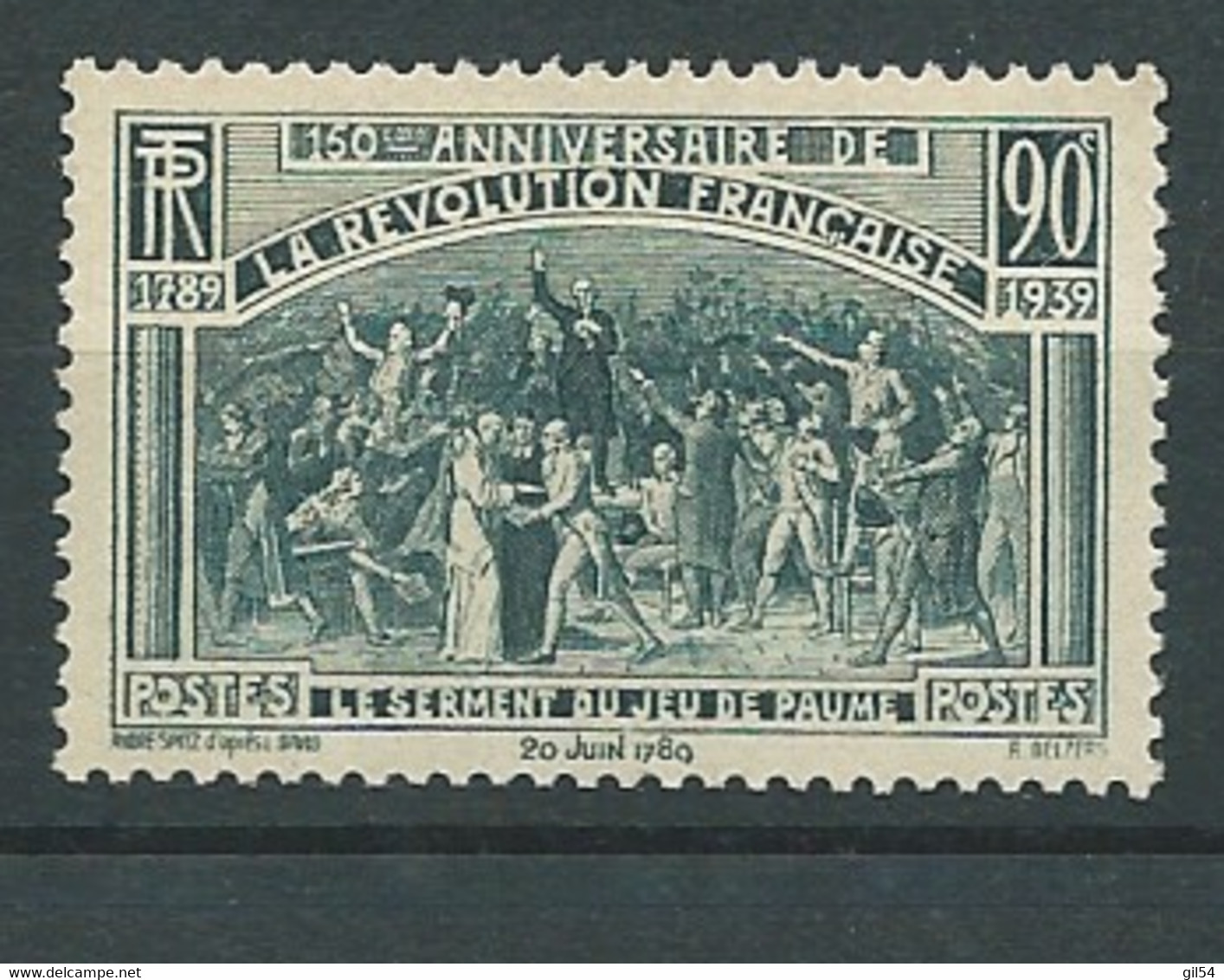 France  - Yvert N° 444 **  1 Valeur Neuve Sans Trace De Charniere - ( Cote Yvert 4 Euros)   - Bip6120 - Neufs