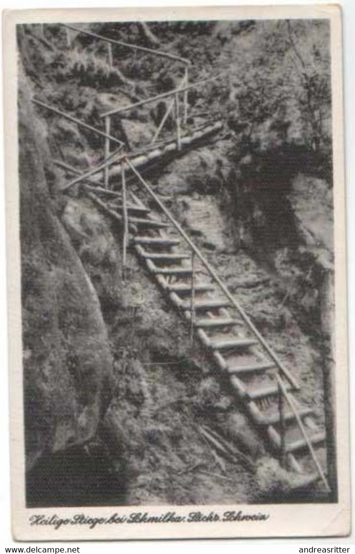AK Schmilka Heilige Stiege Ca 1930 (Al05) - Schmilka