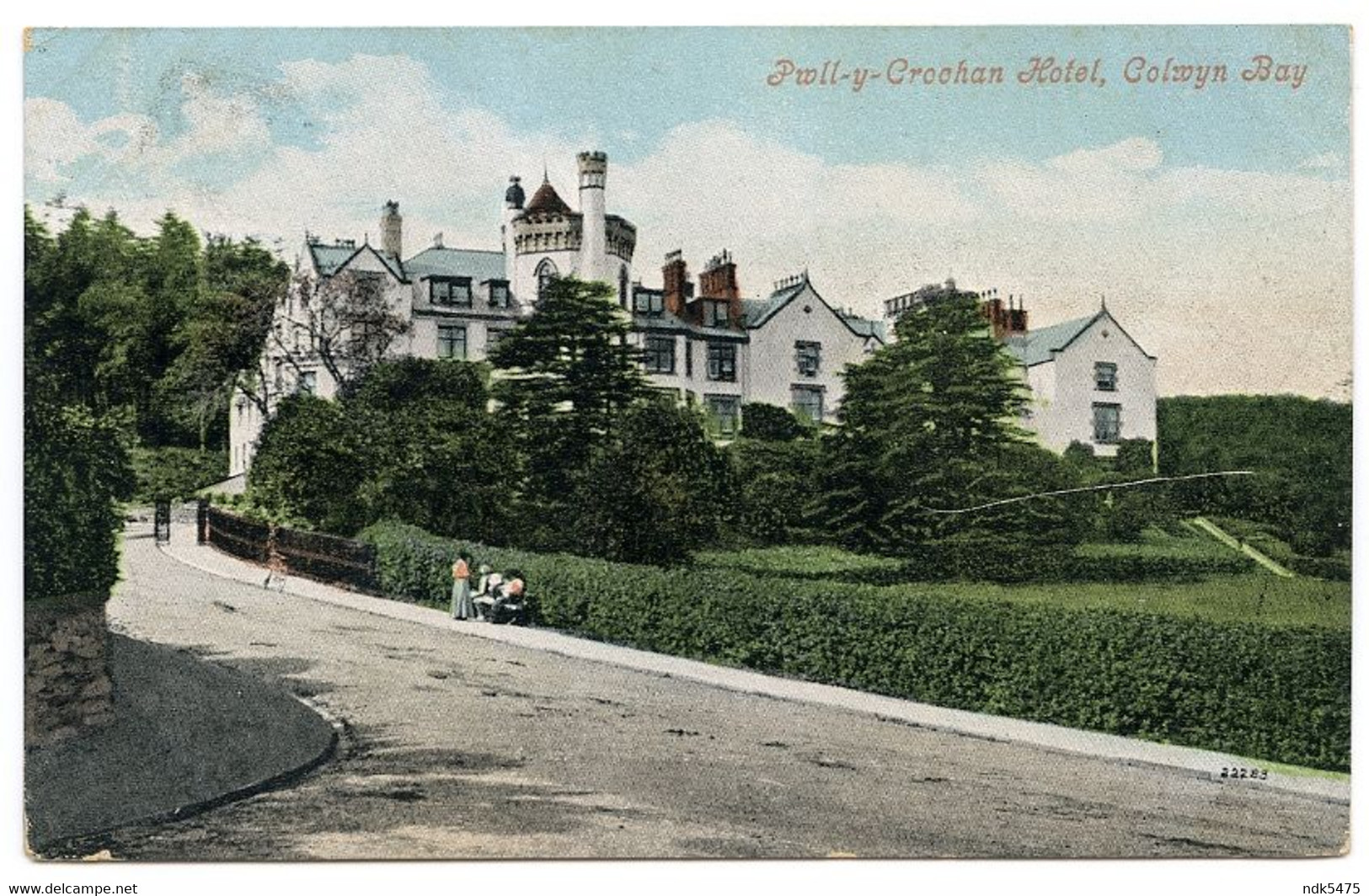 COLWYN BAY : PWLL-Y-CROCHAN HOTEL / POSTMARK - CONWAY (DUPLEX) / ADDRESS - NEWPORT, QUEENS HILL, ASCOT - Denbighshire