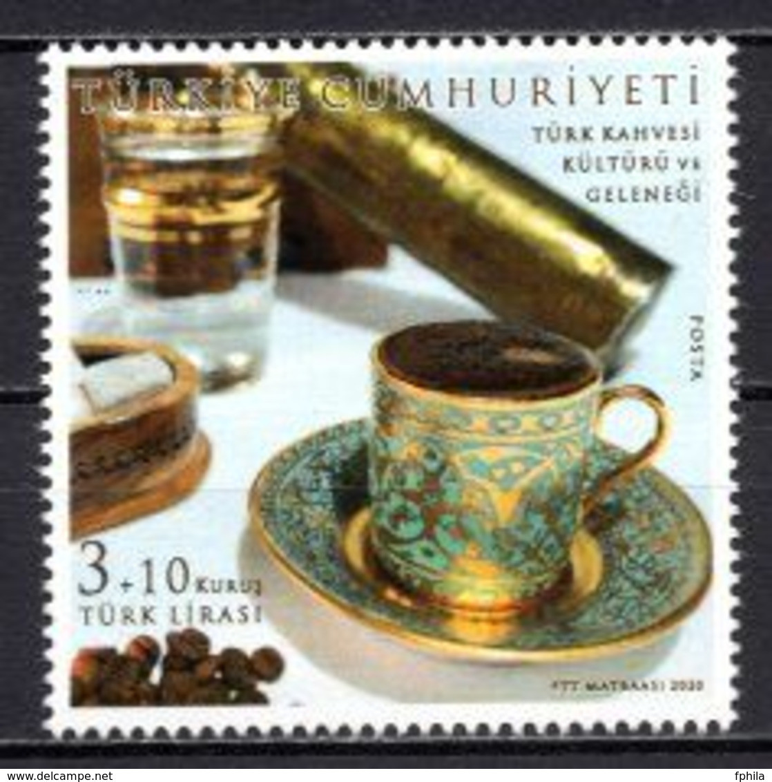 2020 TURKEY CULTURE AND CUSTOM OF TURKISH COFFEE MNH ** - Neufs