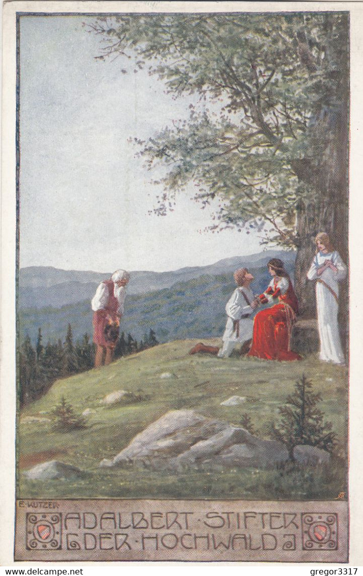 A6239) E. KUTZER - Adalbert Stifter - Der HOCHWALD - Tolle Alte Künstler AK - - Kutzer, Ernst