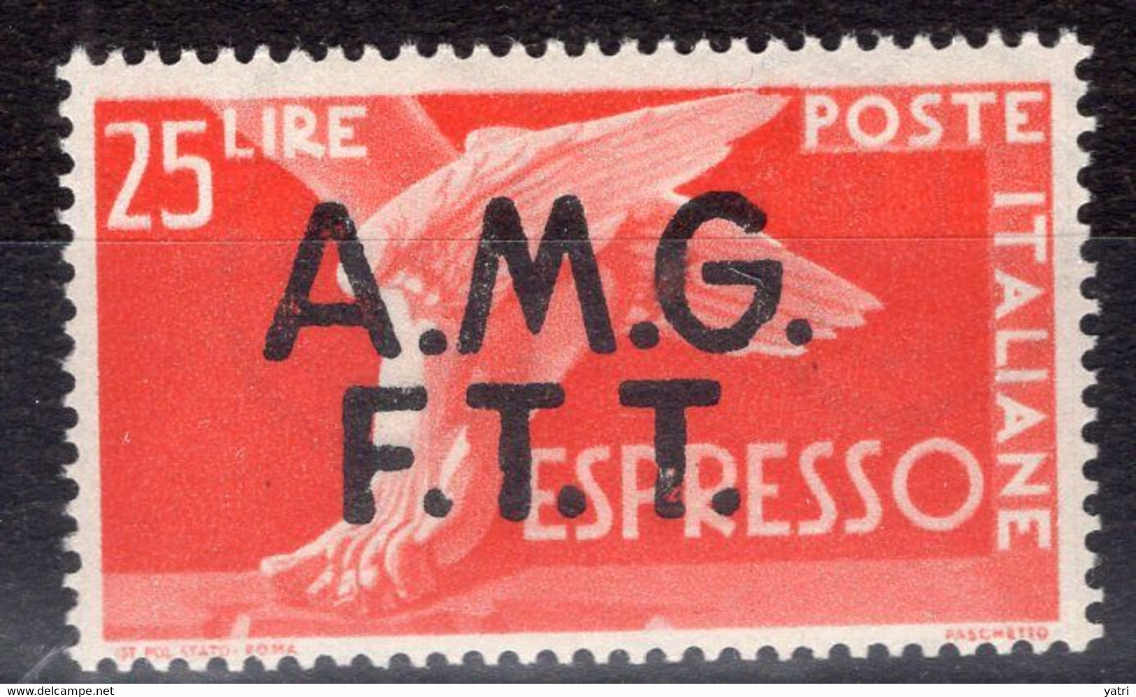 Trieste - Zona A (1948) - Espresso 25 Lire ** - Posta Espresso