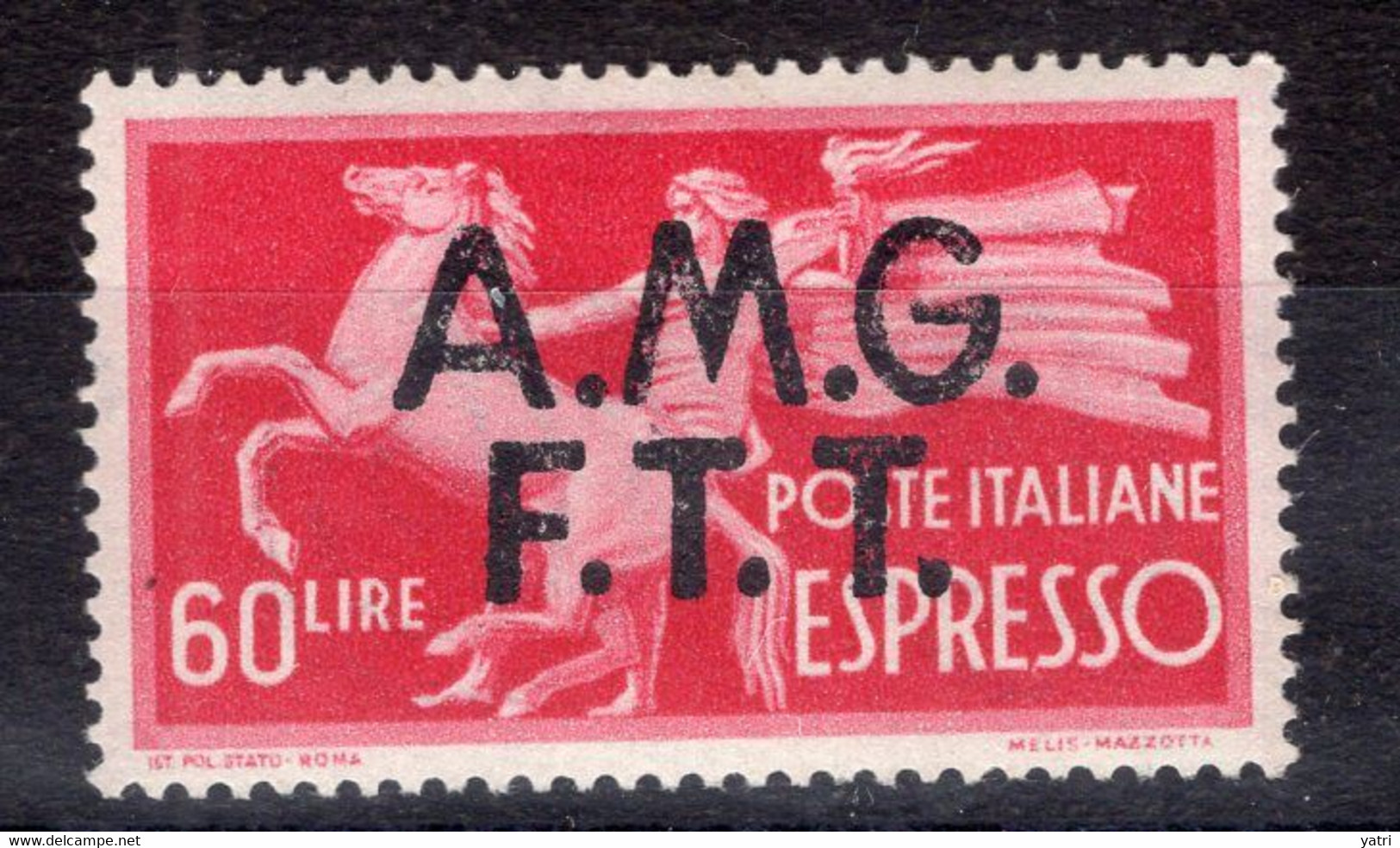 Trieste - Zona A (1948) - Espresso 60 Lire * MH - Exprespost