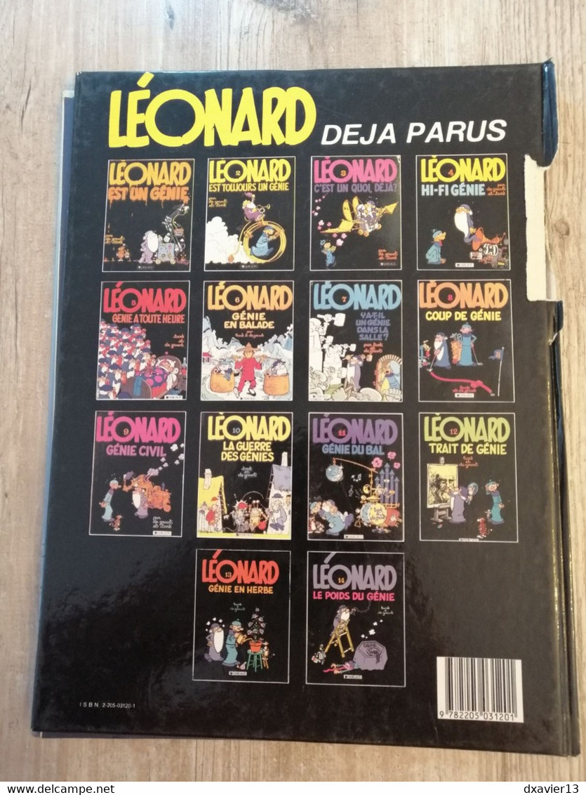 Bande Dessinée - Léonard 14 - Le Poids Du Génie (1986) - Léonard