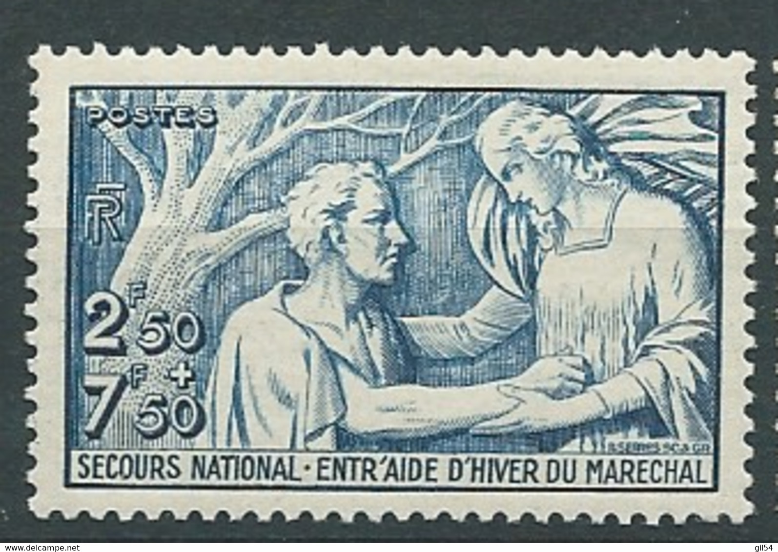 France - Yvert N° 498 ** , 1 Valeur Neuve Sans Trace De Charnière, (cote Yvert = 11 Euros)  - Bip 6223 - Neufs