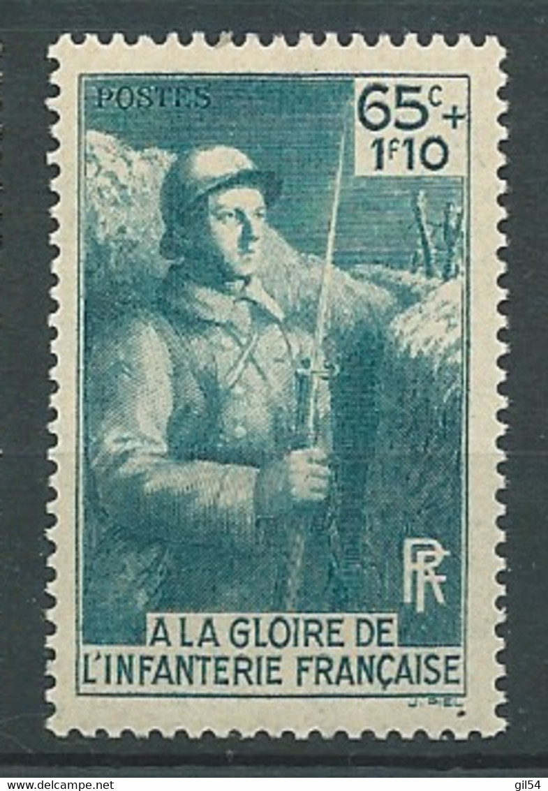 France - Yvert N° 387 ** , 1 Valeur Neuve Sans Trace De Charnière, (cote Yvert = 7 Euros)  - Bip 6228 - Unused Stamps