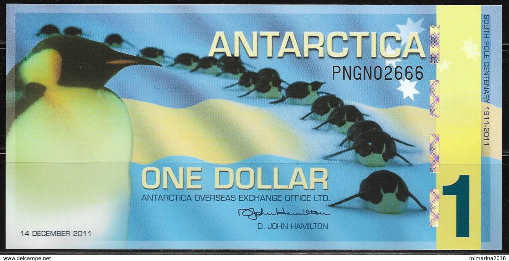 ANTARCTICA  1 DOLLAR  UNC  14-DEC-2011 - Sonstige – Amerika