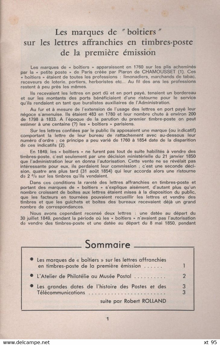 Relais - N°48 - Voir Sommaire - Amis Du Musee Postal - Other & Unclassified