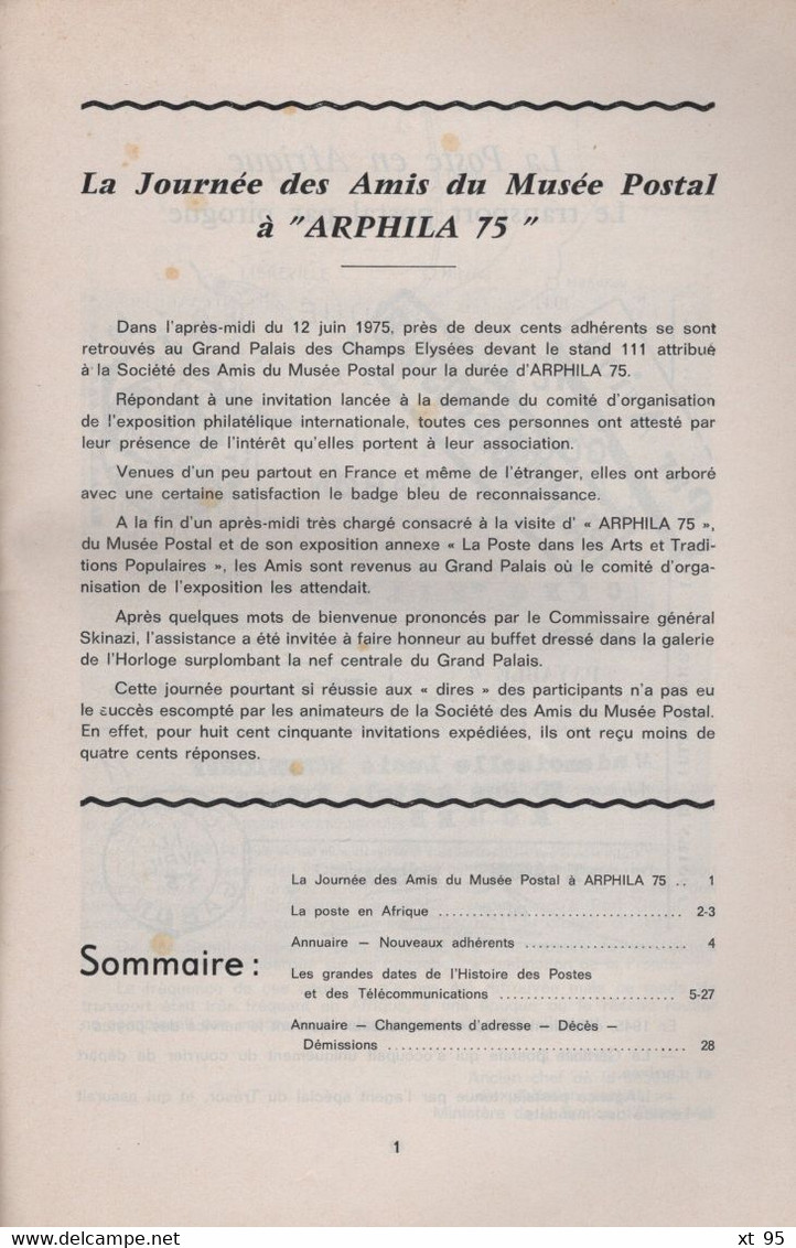 Relais - N°47 - Voir Sommaire - Amis Du Musee Postal - Andere & Zonder Classificatie