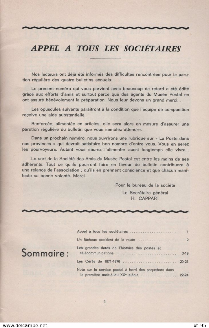 Relais - N°46 - Voir Sommaire - Amis Du Musee Postal - Sonstige & Ohne Zuordnung