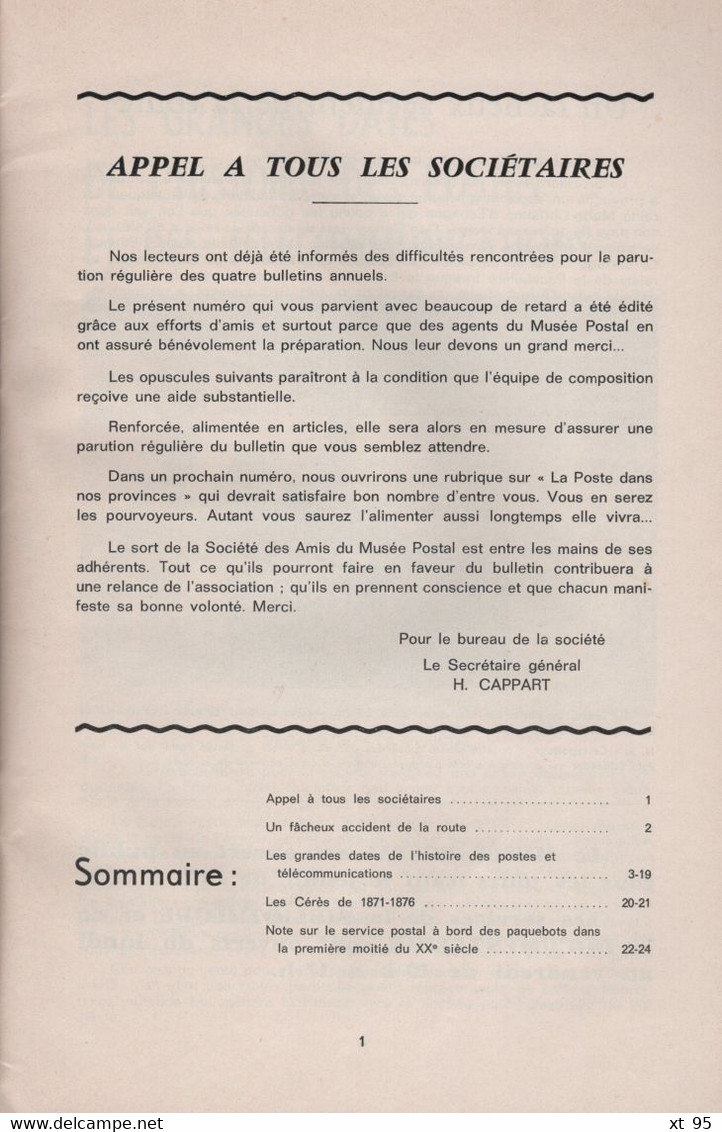 Relais - N°46 - Voir Sommaire - Amis Du Musee Postal - Autres & Non Classés